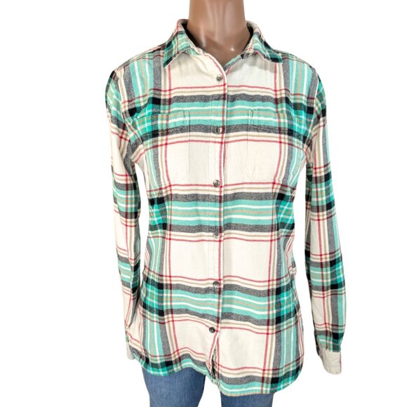 Woolrich Tops - Woolrich XS Pemberton Plaid Long Sleeve Button Front Flannel Shirt